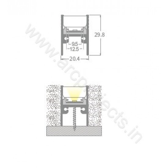 PROFILE-LIGHTS-ARC-CHN-WP02AL4