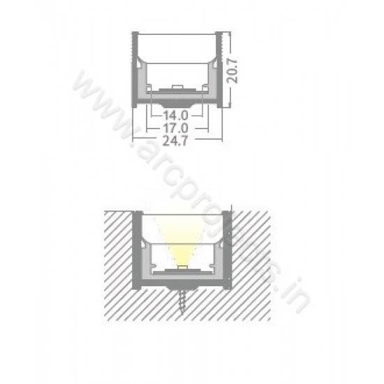 PROFILE-LIGHTS-ARC-CHN-WP03AL1