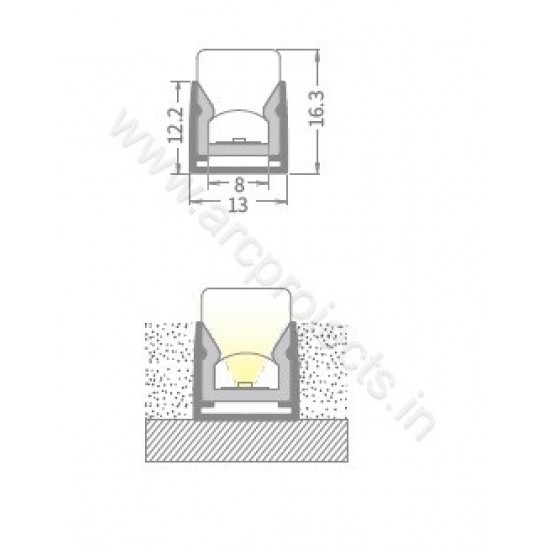 PROFILE-LIGHTS-ARC-CHN-WP06AL1