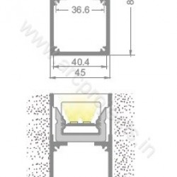 PROFILE-LIGHTS-ARC-CHN-WP10AL1