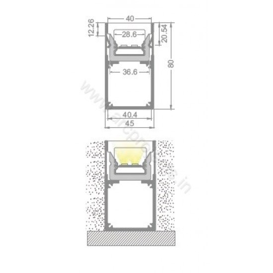 PROFILE-LIGHTS-ARC-CHN-WP10AL1