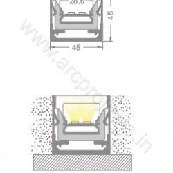 PROFILE-LIGHTS-ARC-CHN-WP10AL2