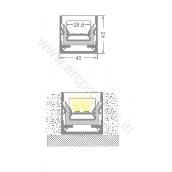 PROFILE-LIGHTS-ARC-CHN-WP10AL2