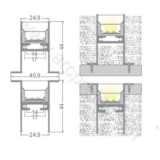 PROFILE-LIGHTS-ARC-CHN-WP03AL2