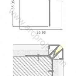 PROFILE-LIGHTS-ARC-CHN-WP08AL2