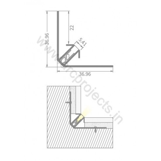 PROFILE-LIGHTS-ARC-CHN-WP08AL3